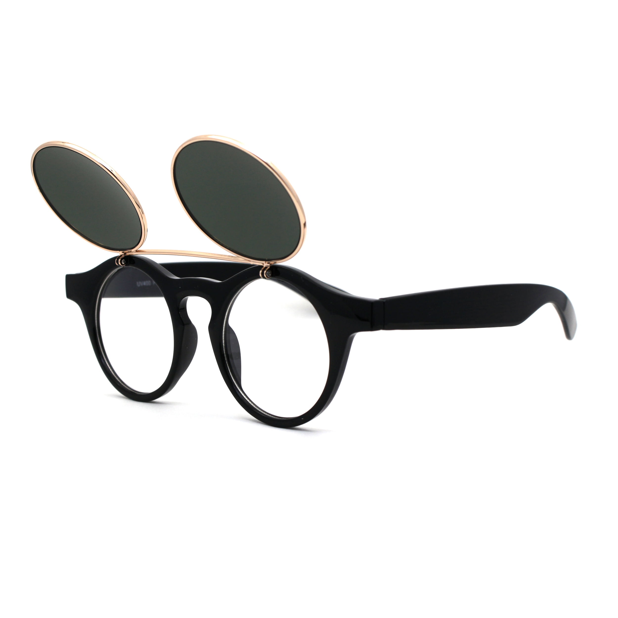 Unisex Round Keyhole Sunglasses Vintage Retro Circle Frame 