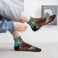 thumbnail image 5 of Goofa Pond Meditating Tiger Pattern Non Slip Socks with Grips for Elderly, Crew Socks Yoga Hospital Socks Cushioned Sole Gripper Socks for Men Women, 5 of 5