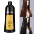 thumbnail image 5 of Champú para el cabello negro de plantas naturales de 400ml, tinte para el cabello, champú para colorear negro, champú para el cuidado del cabelloNegro 400ml, 5 of 5