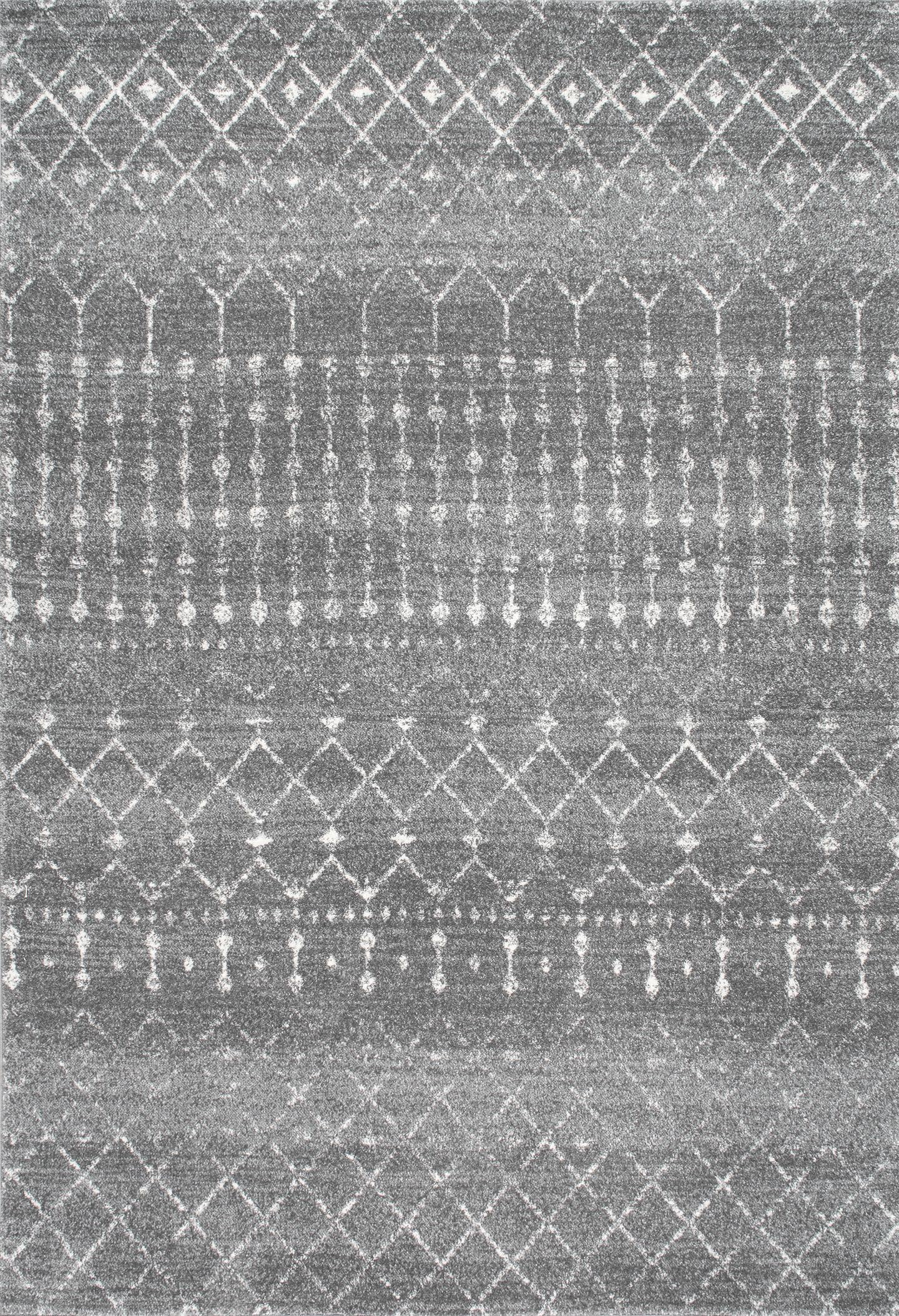 nuLOOM Moroccan Blythe Area Rug, 12' x 18', Dark Gray