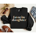 thumbnail image 2 of Favorite Daughter Sweatshirt – Retro Pastel Crewneck for Girls & Women, Funny Daughter Gift Sweater, Favorite Child Shirt, Cute Family Matching Pullover, 2 of 7