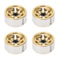 thumbnail image 3 of RC Car Wheel Hub, Iron Material 1.0in Metal Wheel Hub RC Silver Outer 7mm Hex Driver  for SCX24 Copper, 3 of 8