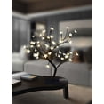 thumbnail image 1 of Cherry Blossom Bonsai Tree, 48 LED Lights, Base, Warm White Lights, Ideal as Night Lights, Home Gift IdeaArtificial Tabletop Bonsai Tree Lights - DIY Bonsai Tree Lights Cherry Blossom, 1 of 4