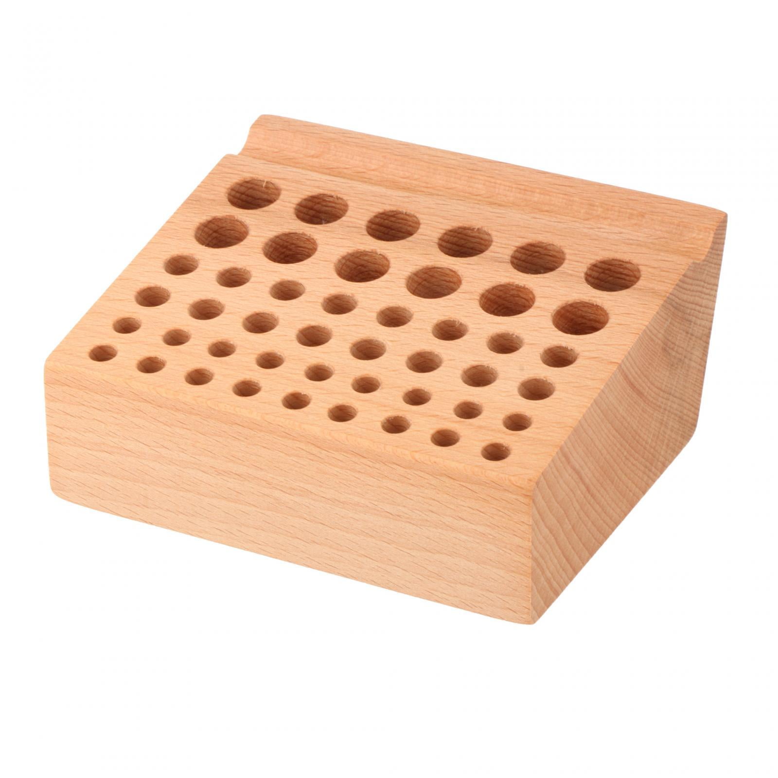 Segolike Leather Working Tool Organizer Craft Tool Organizer 46 Holes Stand Leathercraft Tool Organizer for Leather Making Screwdriver