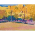 thumbnail image 3 of Kelly, Mike 24x19 Black Modern Framed Museum Art Print Titled - Yellow Trees, 3 of 5