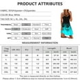 thumbnail image 5 of Uhndy Sexy Halter Dress Women Beach Mini Dress Fashion Bodycon Dress Summer Sleeveless Elegant Boho Party Dress Floral Yellow XXXL, 5 of 5