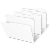 Office Depot Brand File Folders, 1/3 Cut, Letter Size, White, Box Of 100 Folders