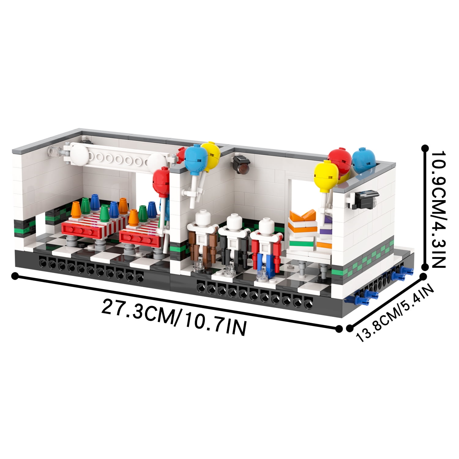 MOOXI FNAF Right Room Building Set,Creative Cute Building Blocks Children Kits,Halloween for Kids(609pcs)