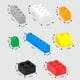 thumbnail image 3 of Lote de bloques de construcción de 120/240 Uds., paquete de ladrillos clásicos de ciudad clasificados por bloques de colores, placa de juguete creativo Compatible con,mixed color 2, 3 of 7