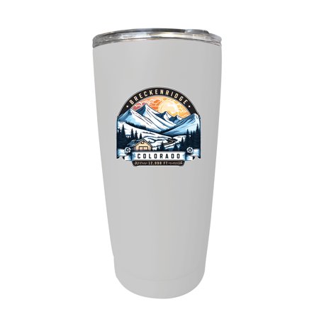 

Breckenridge Colorado Souvenir 16 oz Stainless Steel Insulated Tumbler White