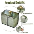 thumbnail image 5 of Cotton Swabs Dispenser 3 Grids Cotton Swabs Holder with Clear Lid Cosmetic Simple Type Cotton Pad H, 5 of 5