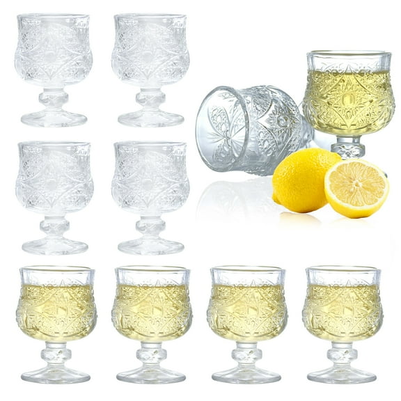 Cordial Glasses,1.7oz/50ml,Shot Glasses Set of 8,shot glasses with stem/tequila shot glasses/Sherry glasses