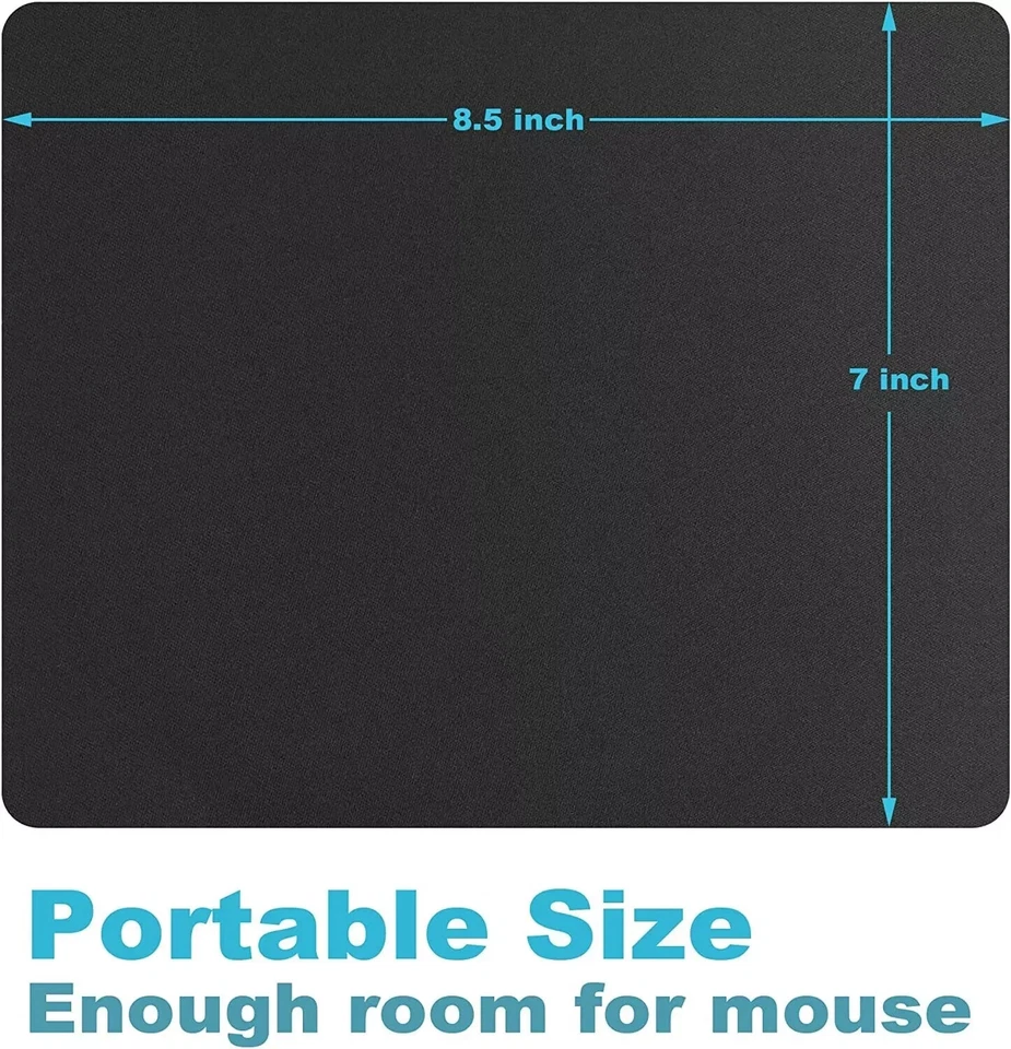 FLINT- 3-Pack Non-Slip Mouse Pad, Mice Pad Pc Laptop For Computer Pc Gaming Rubber