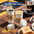 thumbnail image 3 of 250 Pack 24 oz Disposable Coffee Cups with Lids, Sleeves, Leak-Proof To Go Coffee Cups with Lids, Durable Hot Paper Cups for Home, Office, Party, Business, 3 of 5