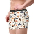 thumbnail image 5 of Cauagu South American Animals Print Boxer Briefs for Men,Comfortable Breathable Men's Underwear Moisture Wicking Underpants -XX-Large, 5 of 8