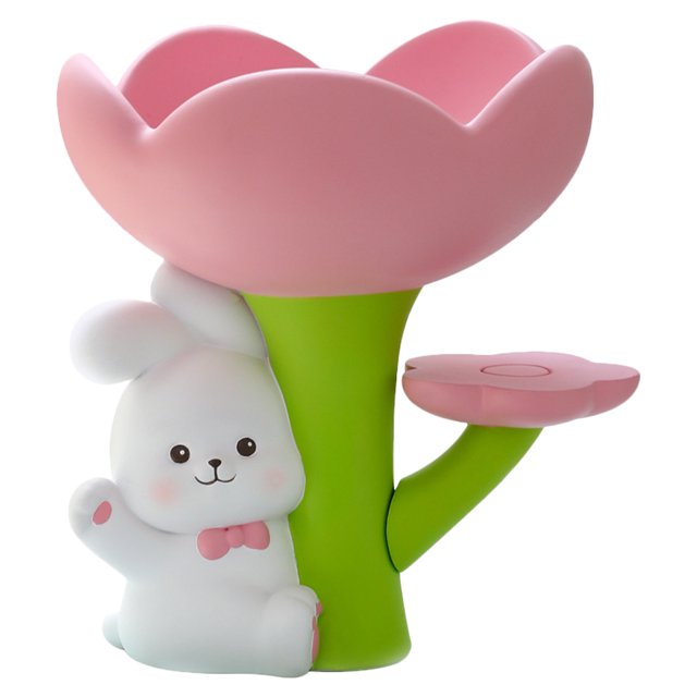 Entrance Key Holder Lovely Rabbit Flower Key Tray Organizer Jewelry Dish Home Decoration
