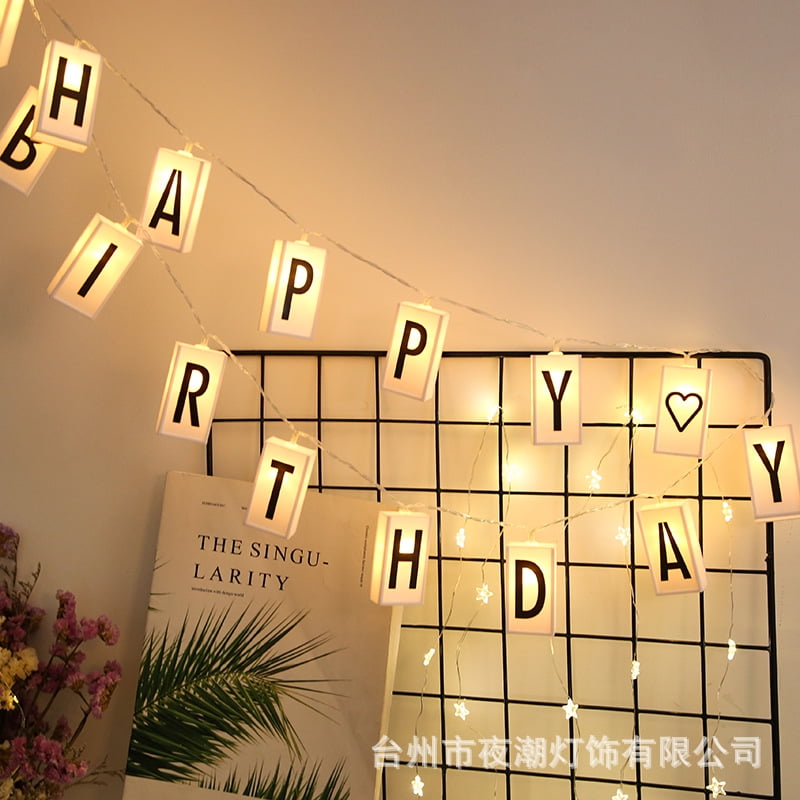 Happy Birthday Neon Sign,Happy Birthday Light Up Led Signs,Split Design Happy 16.5x8inch,Birthday 23x8inch Reusable with Dimmable Switch for All Birthday Party Warm White-Happy Birthday 