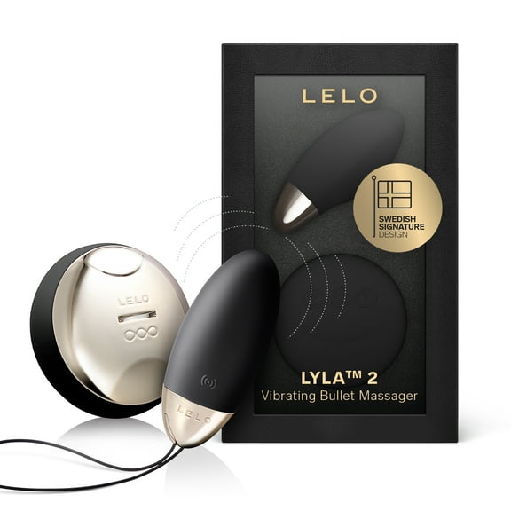 LELO LYLA 2 Remote Control Bullet Vibrator for Women Silicone and Wireless, Black