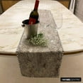 thumbnail image 6 of The HomeCentric Decorative Silver 6 Seater Table Runner 14 x 72 inch Animal And Croc Pattern, Border, Crystals, Faux Leather, Table Runner for Holiday, Party, Dining, Outdoor, Kitchen - Pewter Python, 6 of 10