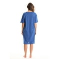 thumbnail image 3 of Just Love Short Sleeve Nightgown Sleep Dress for Women (Royal - Jesus Saves, 1X), 3 of 3