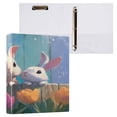 thumbnail image 3 of 3 Ring Binder 1.5 inch Round Rings with Interior Pockets Binders Organizer Office School 1Pack Cute Colorful Bunnies, 3 of 10