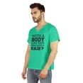 thumbnail image 4 of Inkmeso Mens Tshirt&nbsp;With A Body Like This Who Needs Hair ? Tshirt For Daddys Gift Tee Shirt For Funny Balding Dad Tee, 4 of 6