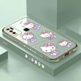 thumbnail image 3 of Funda enchapada de Hello Kitty de dibujos animados para Motorola Moto G60, G53, G52, G50, G40, G30, G22, G10, G9, G8, E20, E7, E7I, Power Plus Play Cover, 3 of 5