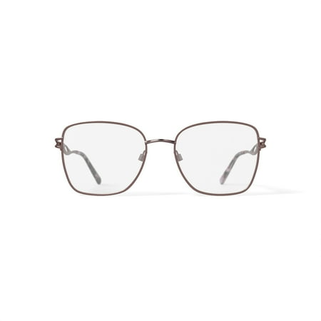 Sophia Loren Women's H02M Square Prescription Eyeglasses with Case, Blush