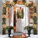 thumbnail image 5 of Flor navideña artificial | Decoración navideña de terciopelo con lentejuelas | Decoración festiva para el árbol y el hogar | Arreglo floral de tela de 31 cm para la temporada navideña, 5 of 6