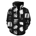 thumbnail image 1 of Sudadera con capucha y cremallera para hombre, diseño de grafiti de arte abstracto, para adolescentes, de gran tamaño, moderna, estilo hip hop, para primavera, con estampado 3D, divertida y a la moda., 1 of 6