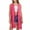 Hot Pink, variant on Wyobmus Women's Slim Fringe Hem Faux Suede Open Front Sleeveless Cardigan Vest Coat Black