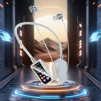 Bluetooth Headphones Earbuds, InsCrazy Bluetooth 5.4 Wireless Earphones with Neck Mounted Sports Game Noise Reduction LED Screen Long Battery Life and Ear Return Bluetooth Earphones