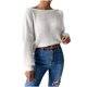 thumbnail image 2 of Suéter de cuello redondo para mujer, suéter informal de otoño e invierno, suéter de punto de manga larga, suéter de cuello redondo para mujer, abrigo para mujer, 2 of 5