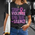 thumbnail image 4 of Stop Violence End The Silence Domestic Violence Awareness TShirt, 4 of 6