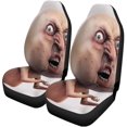 thumbnail image 2 of ABPHQTO Juego de 2 fundas para asientos de coche Angry 3D Internet Meme Why You No Rage Face Protector universal para asientos delanteros de coche apto para coche, SUV sedán, camión, 2 of 4