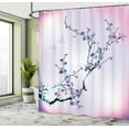 thumbnail image 4 of Ambesonne Nature Shower Curtain, Birds Cherry Branches Style, 69"Wx70"L, Blue Violet, 4 of 4