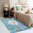 thumbnail image 3 of Cartoon Rugs for Bedroom - 5x7 Rug - Cartoon Rug - Cute Cloud and Rainbow Area Rug - Kids Kawaii Love Rugs - Blue Carpet, 3 of 7
