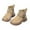 Khaki, variant on Fozruso Stylish Girls Platform Boots For Fall And Winter Fashion Casual Ankle Booties With Durable Sole,Side Zipper Leather Booties Sizes 10 Little Kid(3.5-4 Years)