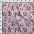 thumbnail image 4 of oneOone Cotton Silk Purple Fabric Nautical Prints Sewing Material Print Fabric By The Yard 42 Inch Wide, 4 of 4