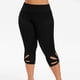 thumbnail image 5 of ICHUANYI ClearanceWomen's Comfortable Cropped Leisure Time Pants Sweatpants Yoga Pants(Black, S) ICHUANYI WER20232080504867, 5 of 9
