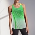 thumbnail image 2 of Gym Tank Tops Woman Sleeveless Cropped Tank Tops Scoop Neck Basic Undershirt Yoga Running Shirts for Women Plus Size Gym Clothes (Green,M), 2 of 6
