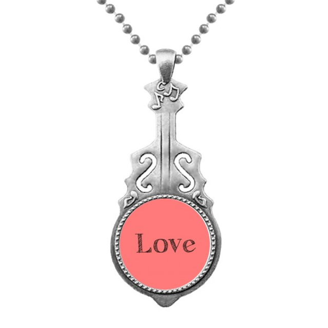 Colgante de Joyería Unbranded Amor palabra cita inspiradora de San Valentín guitarra 50 cm