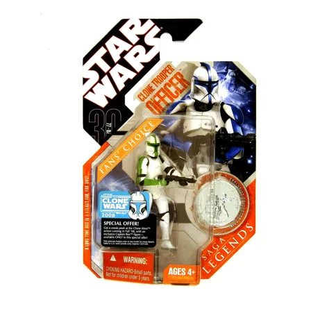 Star Wars Legends Clone Trooper Sergeant with Coin Collectible 3.75 inch Figure