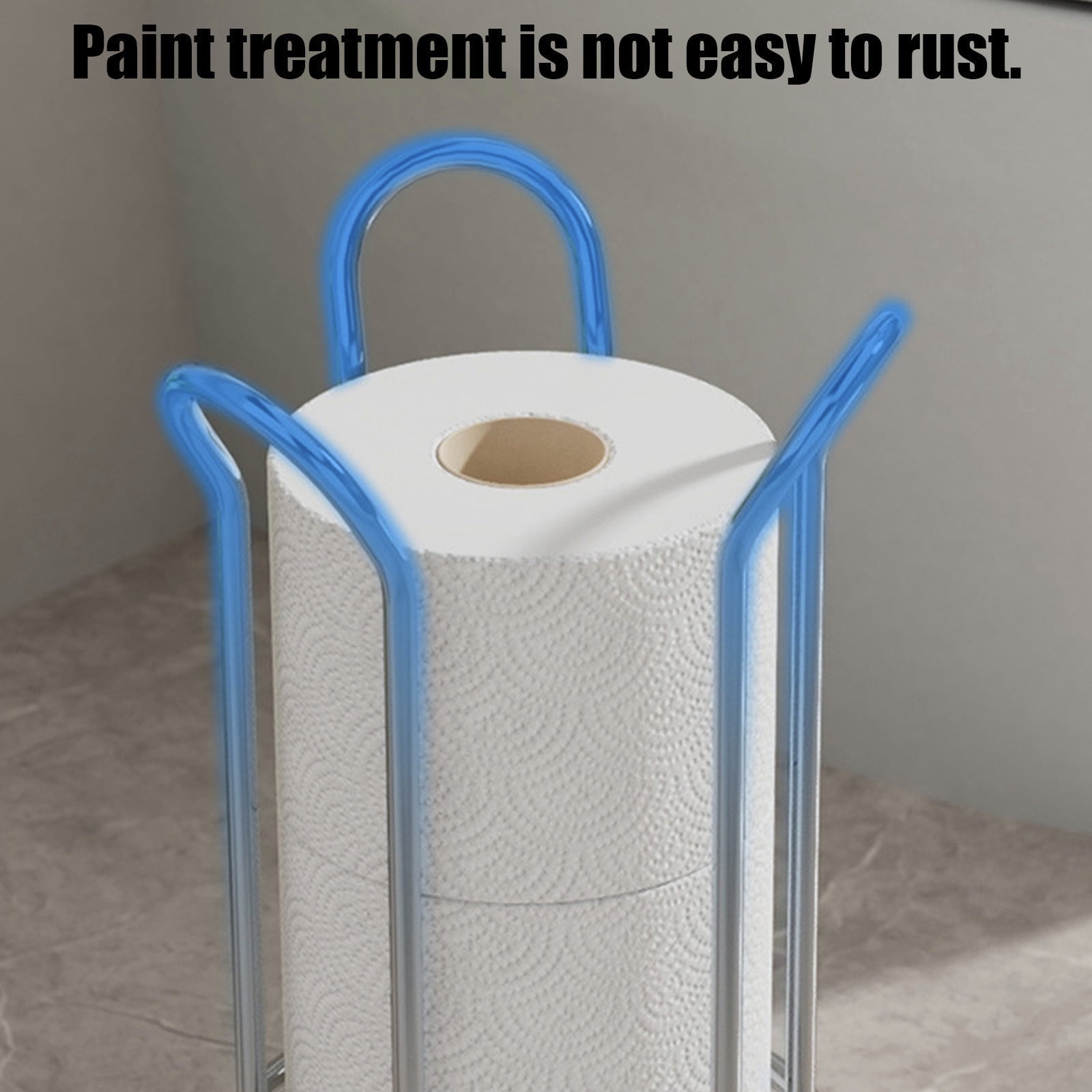 Gnmfd Paper Towel Holder Toilet Paper Rack Metal Tissue Organizer for Bathroom Kitchen, Freestanding Over the Toilet Storage, Bathroom Storage Cabinet, Countertop Storage Essentials