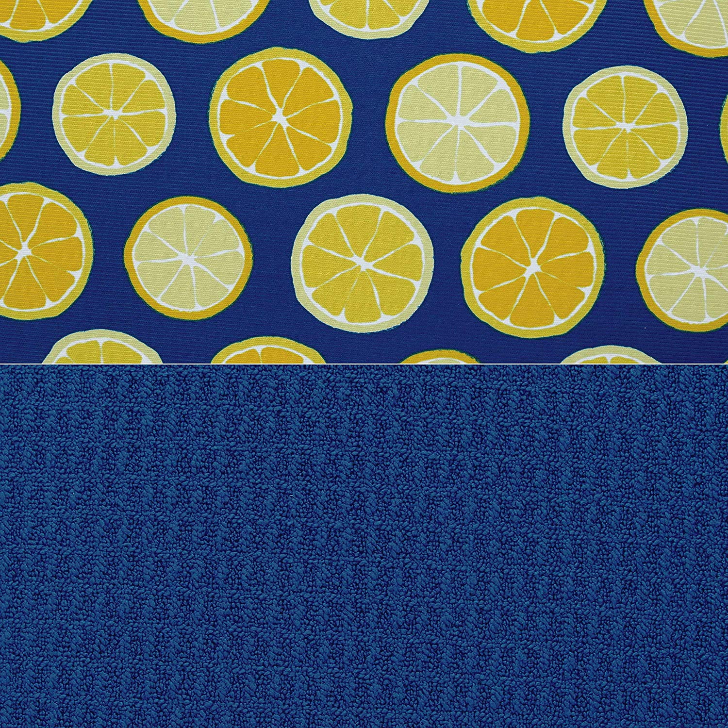 KitchenAid Reversible Dish Drying Mats Set of 2 Lemons Lemon Tree 16 x 22