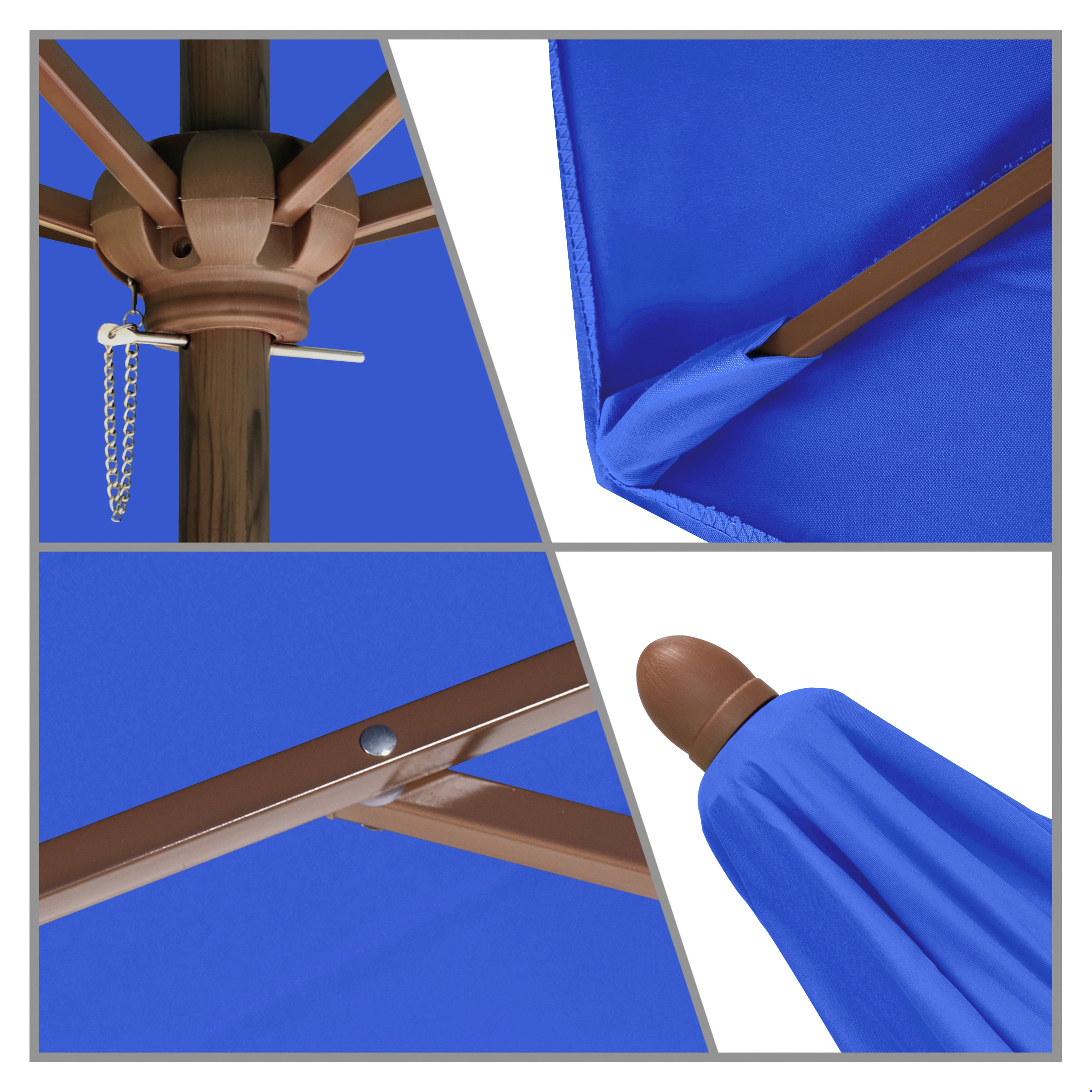 astella 9' wood-grain market patio umbrella Grosfillex - 9 Foot Diameter - Wooden Pole - Forest Green so order one today!. Astella 9 ft. Wood-Grain Steel
