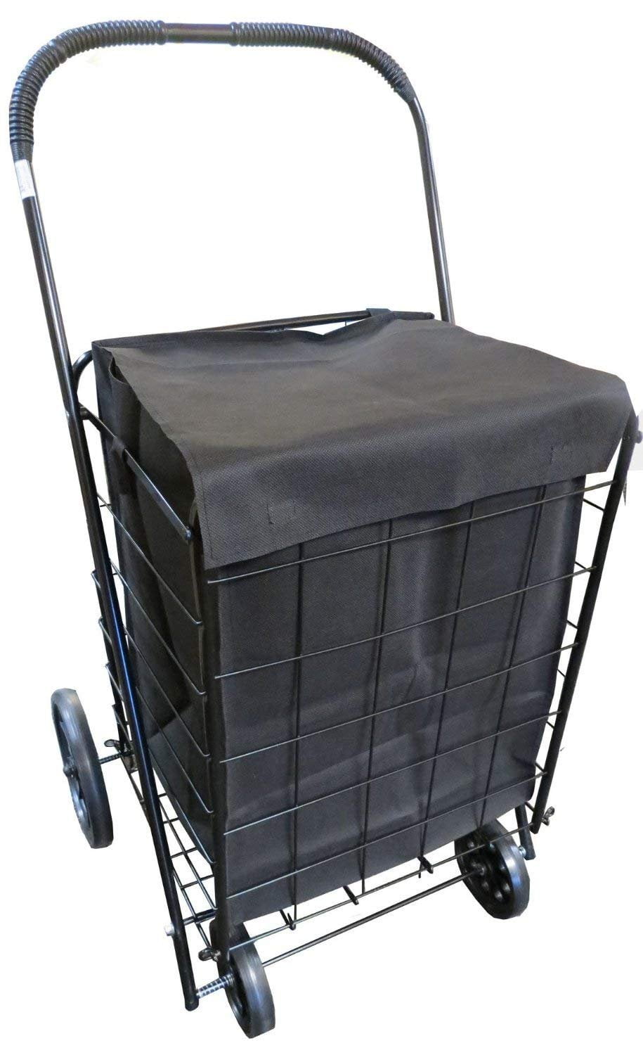 Extra Large Heavy Duty Shopping Carts Grocery Laundry Over sized Foldable Cart 