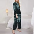 thumbnail image 3 of Pofeuu Moody Ram Portrait Print Womens Pajamas Set Long Sleeve Sleepwear Button Down Nightwear Soft Pj Lounge Sets Button Down Pajamas Women-XX-Large, 3 of 7