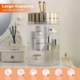thumbnail image 4 of 360° Rotating Makeup Organizer Teqhome Large Capacity Cosmetics Organizer for Perfume Holder Organizer Countertop Bathroom Makeup Holder Rack Clear Diamond, 4 of 12