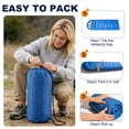 thumbnail image 5 of OHHANI Sleeping Bag for Adults Lightweight Backpacking, Comfort 40°F to 77°F, 87" x 30" Suitable for Camping, Hiking, Travel, Blue, 5 of 7